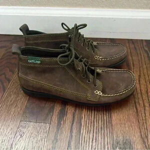 Eastland Seneca Bomber Brown Lace-Up Chukka Ankle Boots Shoes Women's Size 6 M